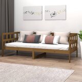 The Living Store Dnevna postelja medeno rjava trdna borovina 80x200 cm - Dnevna Postelja, (21508921) | Shoptok.si