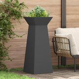 vidaXL Stojalo za rastline Črno Kovina 40 x 40 x 101 cm u
