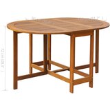  5-dijelni sklopivi vrtni blagovaonski set masivno bagremovo drvo | shoptok.hr