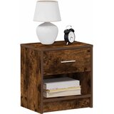  Noćni ormarići 2 kom s ladicama dimljeni hrast 39x28x41 cm | Shoptok.si