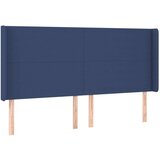  Uzglavlje plavo 203 x 16 x 118/128 cm od tkanine | shoptok.hr