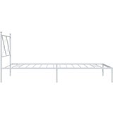 Metalni okvir za krevet s uzglavljem bijeli 100x200 cm | shoptok.hr