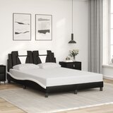  Okvir kreveta Viana s LED-om bez madracacrno-bijeli 120 x 200 cm | shoptok.hr