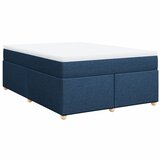  Krevet s oprugama i madracem plavi 160x200 cm od tkanine | shoptok.hr