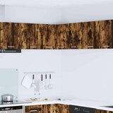 vidaXL viseći ormarić riga dimljeni hrast i bijela 57 x 57 x 40 cm | shoptok.hr