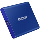 Samsung SSD T7 External 2TB, USB 3.2, 1050/1000 MB/s, included USB Type C-to-C and Type C-to-A cables, 3 yrs, indigo blue, EAN: 8806090312403 | shoptok.hr