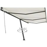 vidaXL prostostoječa ročno zložljiva tenda 600x300 cm krem | Shoptok.si