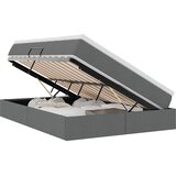  Krevet s madracem i skladištem Tamno siva 140 x 190 cm | shoptok.hr