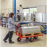 Kongamek ploski voziček xxl, dxšxv 1550 x 760 x 1050 mm, s kolesi z zračnico | Shoptok.si
