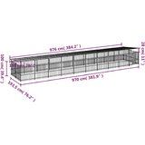  kavez za pse s krovom čelični 18,77 m² | Eponuda.com
