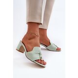 PS1 Women's Sandals In Mint Eco Suede On Heel Jemenna | Eponuda.ba
