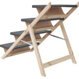 Stepenice za pse sive 105 x 47 cm od masivne jelovine | Eponuda.com