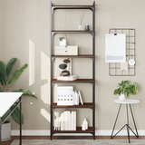 vidaXL Regal za knjige 6 razina smeđa boja hrasta 60x30x188 cm drveni Cijene