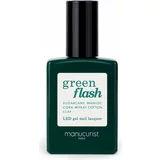 Manucurist green flash gel lak za nohte nude & rose - snow