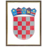 FOTEX Grb Republike Hrvatske drveni okvir, 35x50 cm | shoptok.hr