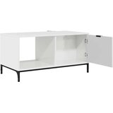 vidaXL Klubska miza Bela z visokim sijajem 90 x 49 x 46 cm | Shoptok.si