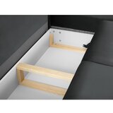 Cosmopolitan Design Tamno siva baršunasti sklopiva/s prostorom za odlaganje kutna garnitura (s desnim kutom/u obliku slova L) Kyoto – | shoptok.hr