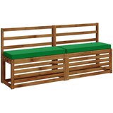  Jastučići za klupe - 2 dijela VUGHT 2 pcs 100% poliester Zelena | shoptok.hr