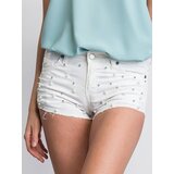 Fashion Hunters Ženske bijele gaćice sa biserima | ePonuda.com