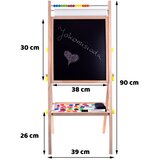 Dvostrana ploča za crtanje 3u1 s magnetima | shoptok.hr