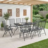  Vrtni set za objed 9 pcs Antracit 212 x 90 x 76 cm - 8-mjesta | shoptok.hr