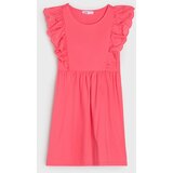 Sinsay Pamučna haljina s ажurnim volanima na rukavima | shoptok.hr