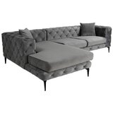 Atelier Del Sofa ugaona garnitura como eco left anthracite black