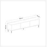 Hanah home TV ormarić Imaj, 180x45.2x35 cm, krem | Eponuda.ba