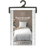 Douceur d intérieur Bela/bež enojna bombažna posteljnina 140x200 cm Cadria – | Shoptok.si