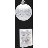 Molarem Home Set od 6 kuglica za božićno drvce – 6 cm, srebrna | shoptok.hr