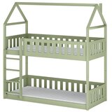 Molarem Home Drveni dječji krevet na kat Pola - olive - 160x80 cm - Bez madraca | shoptok.hr