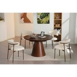 MID.YOU STOL, les, kovina, tekstil bela | Shoptok.si