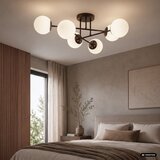 Plafonski luster MALENA 6xE14/5W/230V braon/bela | Eponuda.com