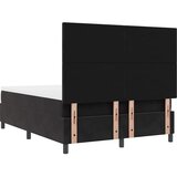  Krevet s opruga kutije s uzglavljem Crna 160 x 200 cm Baršun | shoptok.hr