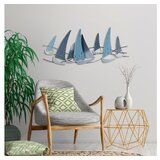 WALLXPERT dekorativni metalni zidni pribor uskuna 3 brodići multicolor | ePonuda.com