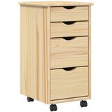  Set stola i pokretnog ormara MOSS 2 pcs Smeđa | Shoptok.si