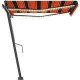  Avtomatska tenda LED + senzor 350x250 cm oranžna/rjava, (20729072) | Shoptok.si