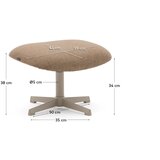 Kave Home Rjav tabure Jaspe – | Shoptok.si