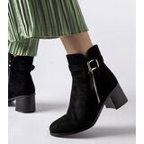 Gemre Black ankle boots with low block heel Bédard | ePonuda.com