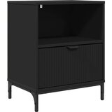 vidaXL Noćni ormarić s ladicama Crna 49 x 36 x 61 cm Konstruirano drvo | shoptok.hr