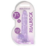 REALROCK Dildo Crystal Clear Purple 7 | Shoptok.si