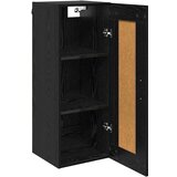 vidaXL Stenska omara Črna Orehovina 34,5 x 34 x 90 cm Konstruiran les | Shoptok.si