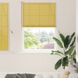 vidaXL Zavese in rolete z zavesami Rumena 110 x 160 cm Bambus | Shoptok.si