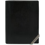 Fashion Hunters Black and dark brown men's wallet with an accent | shoptok.hr