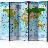  Paravan u 5 dijelova - World Map for Kids II [Room Dividers] 225x172 | shoptok.hr