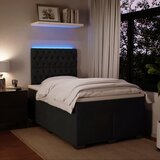 Box spring krevet s madracem crni 120 x 200 cm baršunasti | shoptok.hr