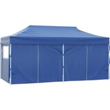 Šator za svadbe - šator za zabave Plava 291 x 580 x 315 cm Oxford tkanina - Plava s 4 bočna zida Da | shoptok.hr