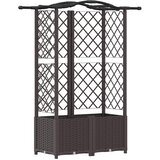  Povišeni krevet s mrežom i krovom Smeđa 122 x 40 x 141 cm PP | Eponuda.ba