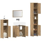  4-dijelni set kupaonskog namještaja käsityöläinen tammi | shoptok.hr