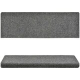  Otirači za stepenice 10 kom 65x21x4 cm svjetlosivi prošiveni | shoptok.hr